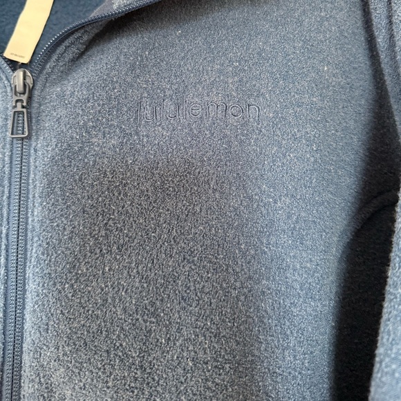 Lululemon Looped Terry Fleece Full Zip in Pitch Blue - Picture 6 of 9